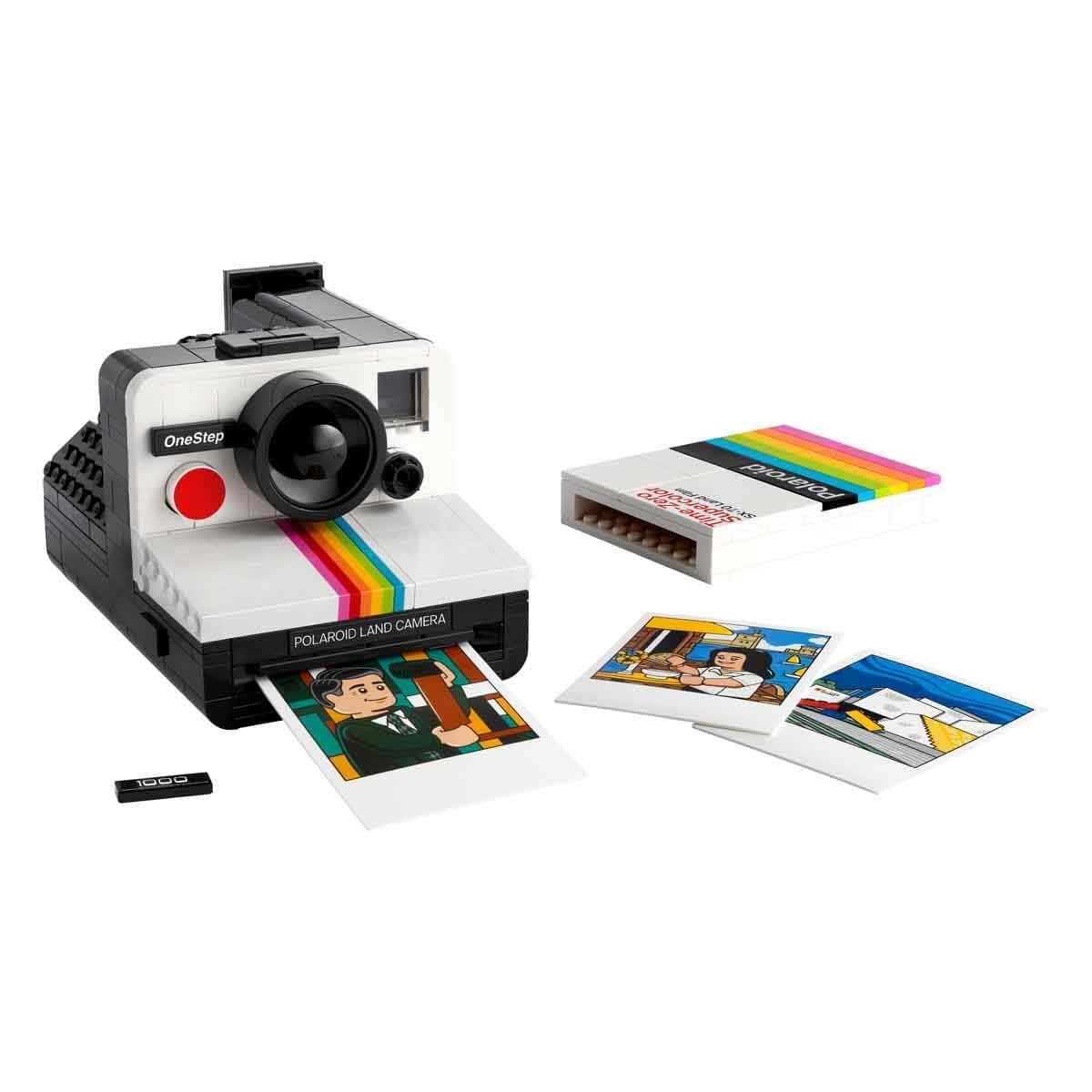 LEGO Ideas Polaroid OneStep SX-70 Kaamera Komplekt Täiskasvanutele, Autentsete Detailidega Kogumisobjekt, Loominguline Tegevus ja Fotograafia Kingitus Meestele, Naistele ja Teismelistele 21345 – kasutusnäide