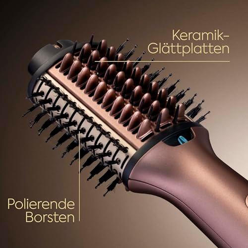 BaByliss Air Power Volume soenguhari – 2-in-1 kuumaõhuhari ja sirgendushari, Anti-Frizz ioontehnoloogia, kauakestev volüüm, professionaalne 1000W föönihari, AS95E – lisavaade