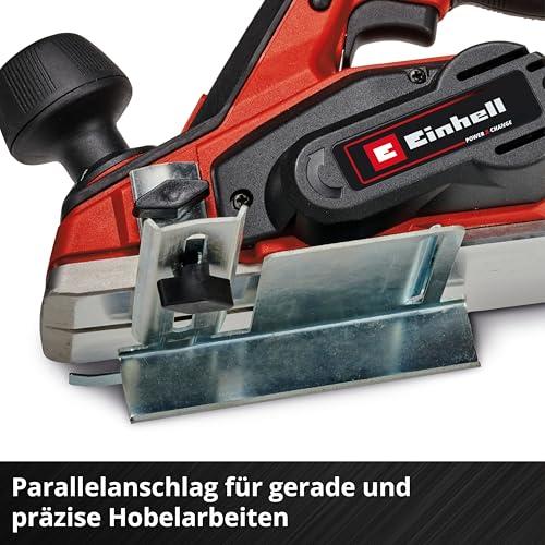 Einhell Aku-Höövel TE-PL 18/82 Li-Solo Power X-Change (18 V, 82 mm höövlilaius, kuni 2 mm spaanisügavus, sügavuse/piirangu juhtsiiber, automaatne parkimisking, 2x pöördnuga, ilma akuta) – pilt 11