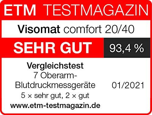 visomat 24046 comfort 20/40 – Õlavarre vererõhumõõtja õrna ja täpse mõõtmise jaoks täispumbamise ajal, 1 tk (1 pakk) – pilt 8