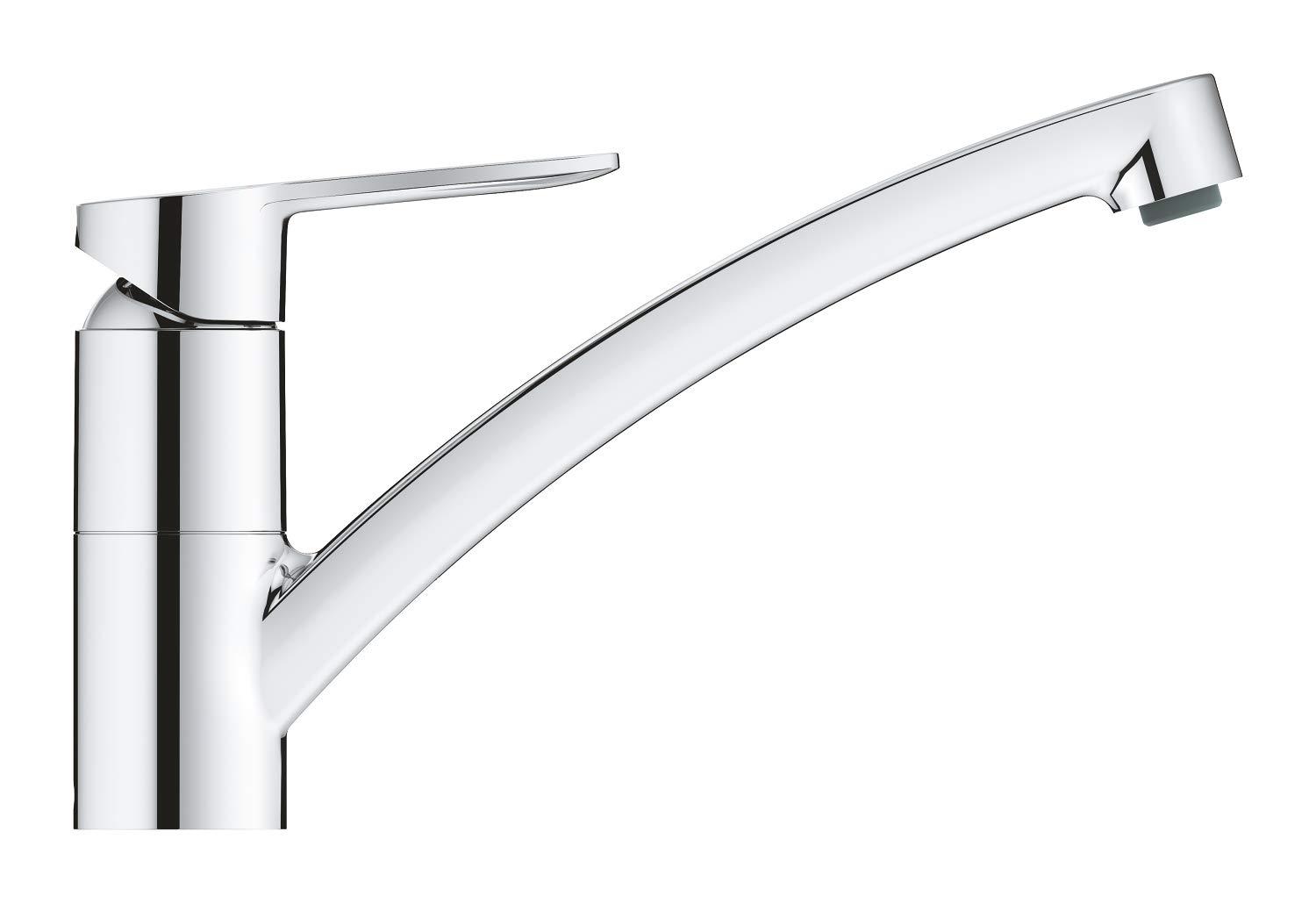 GROHE StartEco – Ühe käepidemega köögisegisti (140° pöördenurk, vastupidav pind, madal väljalase), kroom, 31685000 – detailne vaade