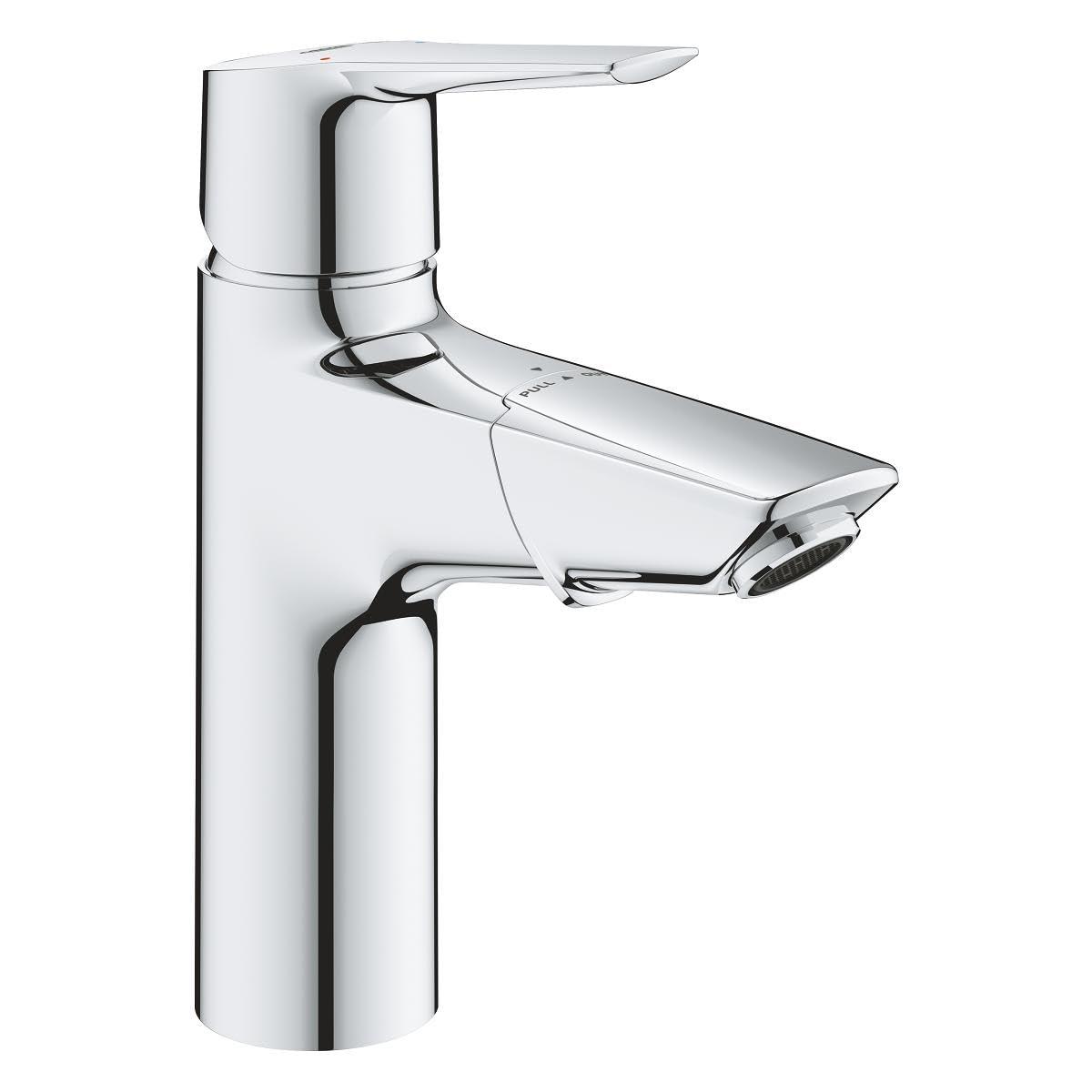 GROHE Start – Peresõbralik valamu segisti (väljatõmmatav, veesäästlik, kiire paigaldussüsteem, sisaldab paigaldustööriistu), kroom, 24205003