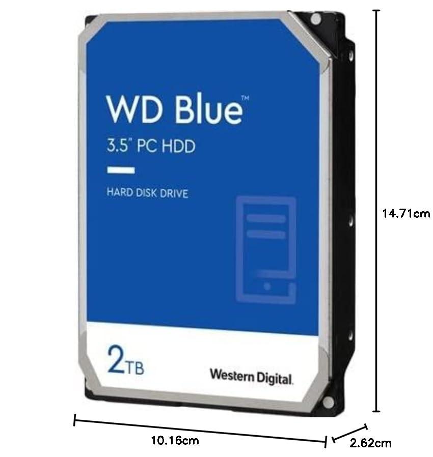 WD Western Digital Blue 2TB SATA 6Gb/s HDD Lauaarvuti Kõvaketas – pilt 9