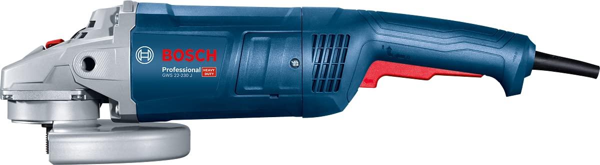 Bosch Professional nurgalihvija GWS 22-230 J (2200 W, kahekohaline võti, kinnitusäärik, pingutusmutter, kaitsekate, lisakäepide) – kasutusnäide