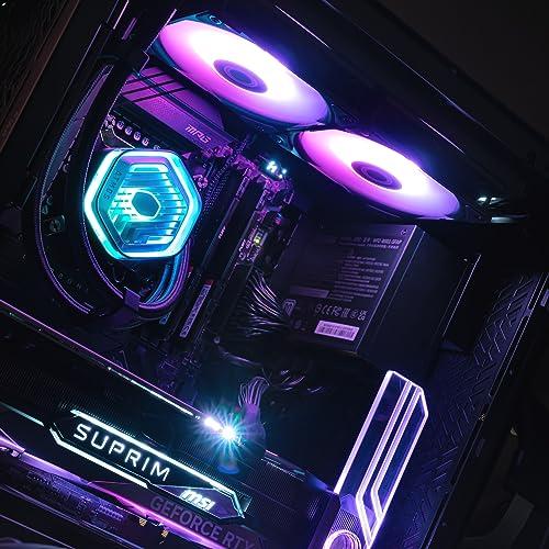 Cooler Master MasterLiquid Atmos 240 Must AIO CPU-veejahutus – Kahekambriline pump, eellaaditud SickleFlow 120 Edge ventilaatorid, adresseeritav Gen 2 RGB, LGA1700 & AM5 – Must – pilt 10