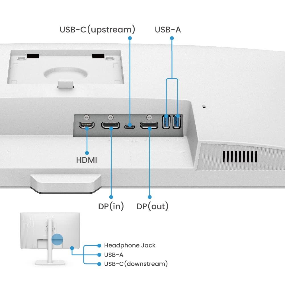 BenQ GW2790QT (27-tolline, QHD, IPS, USB-C laadimine, DP / HDMI, ergonoomiline disain, mürasummutav mikrofon), MacBook ühilduv – pilt 6