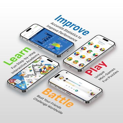 GoCube Full-Pack – nutikas Bluetooth-ühendusega elektrooniline kiirkuubik – auhinnatud 3×3 magnetiline nuputamiskuubik koos interaktiivse rakendusega – kasutusnäide
