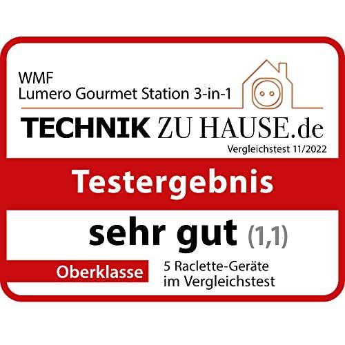 WMF Lumero 3in1 Gurmeejaam 8-le inimesele – Raclette ja Fondue Kombi, elektriline, temperatuuriregulatsioon, valgustus, 1800 W, roostevaba teras – pilt 10
