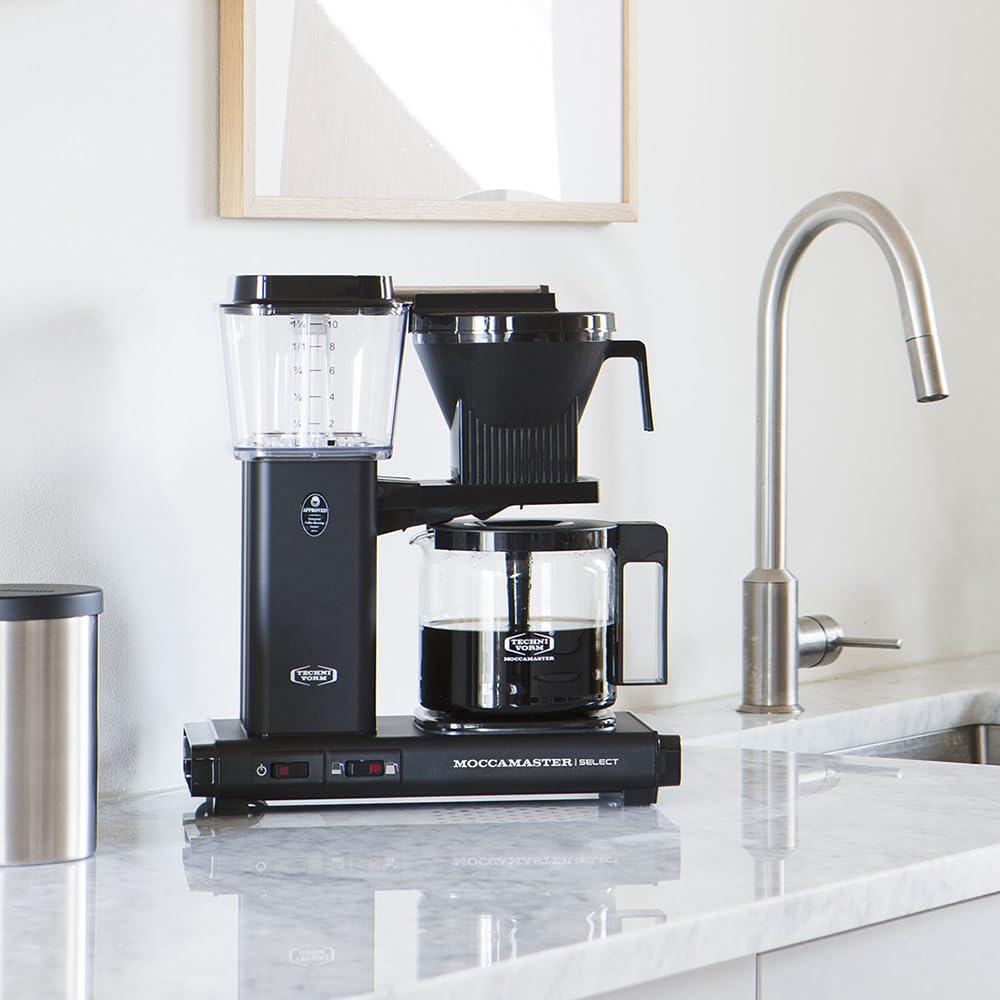 Moccamaster KBG Select, Kohvimasin, Filtrikohvimasin, Retro, Matt Must, 1.25L – pilt 6