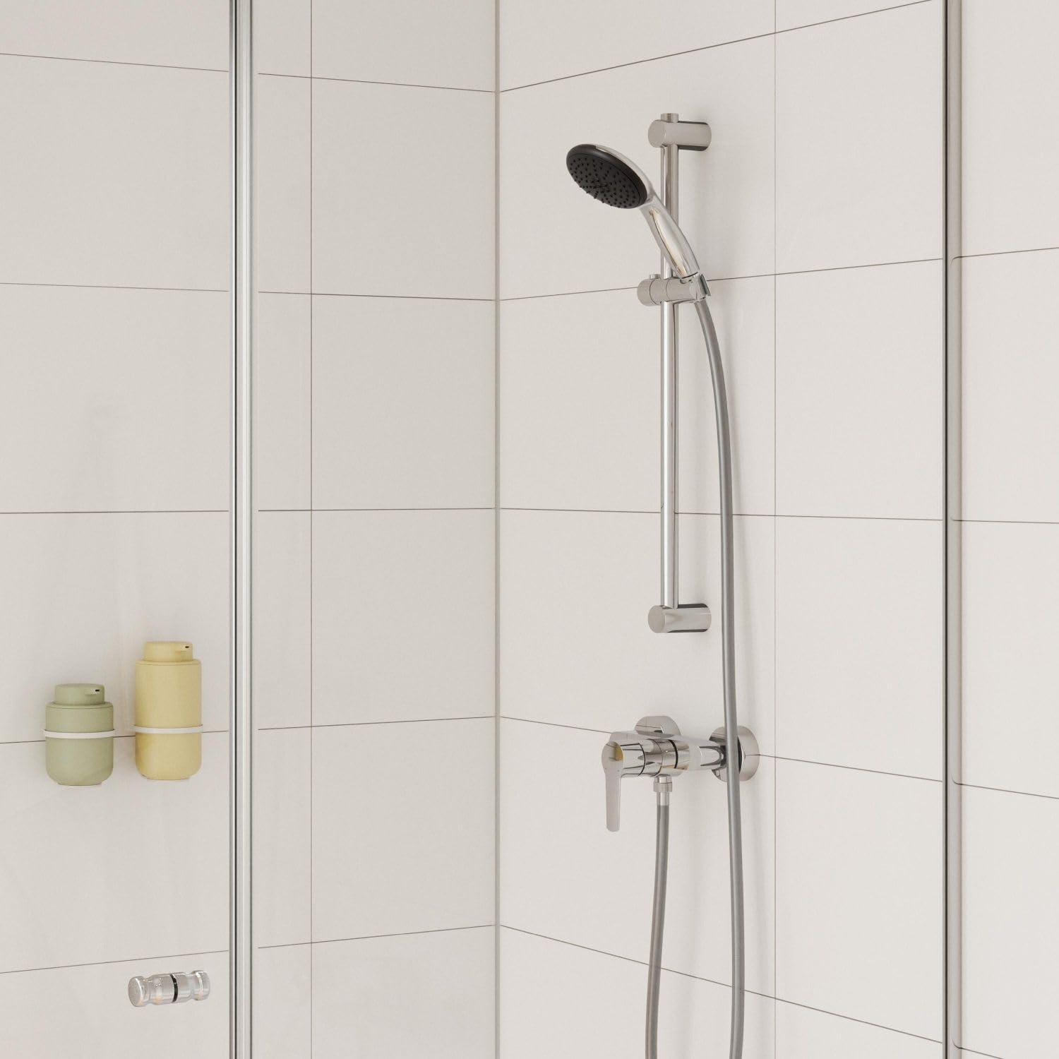 GROHE Start – Ühekäepidemega dušisegisti (temperatuuripiirajaga, seinapaigaldusega, vastupidav viimistlus), kroom, 24208002 – detailne vaade