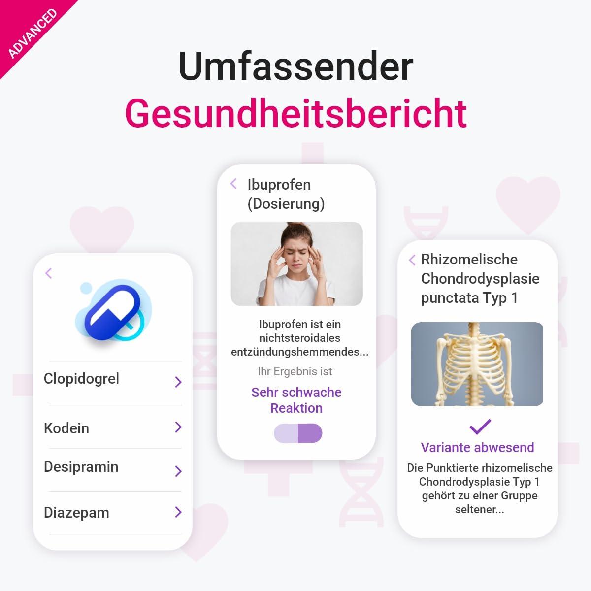 tellmeGen Advanced DNA-analüüs (Tervis + Omadused + Heaolu + Päritolu) Üle 400 uuendatud aruande – lisavaade
