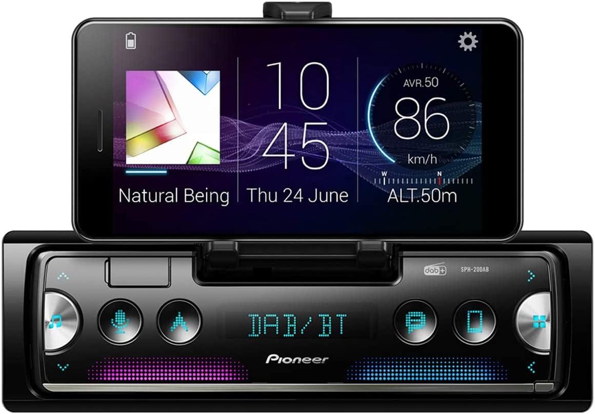 Pioneer SPH-20DAB-AN koos DAB-antenniga – 1-DIN nutiraadio RDS ja DAB+, Bluetoothi, USB, Androidi ja iPhone’i juhtimise ning Smart Sync rakendusega