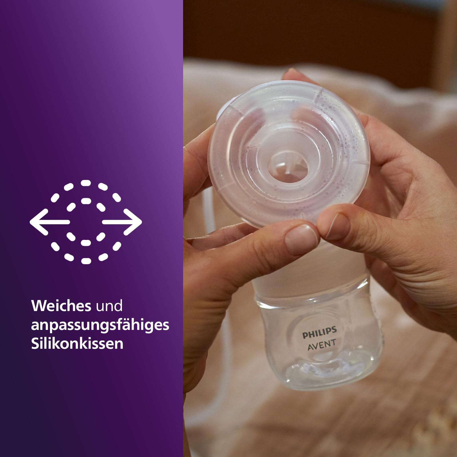 Philips Avent Elektriline Natural Motion rinnapump – komplekt piima pumpamiseks, säilitamiseks ja söötmiseks, sisaldab pudeleid, lutit ja topsi (mudel SCD340/31) – lisavaade