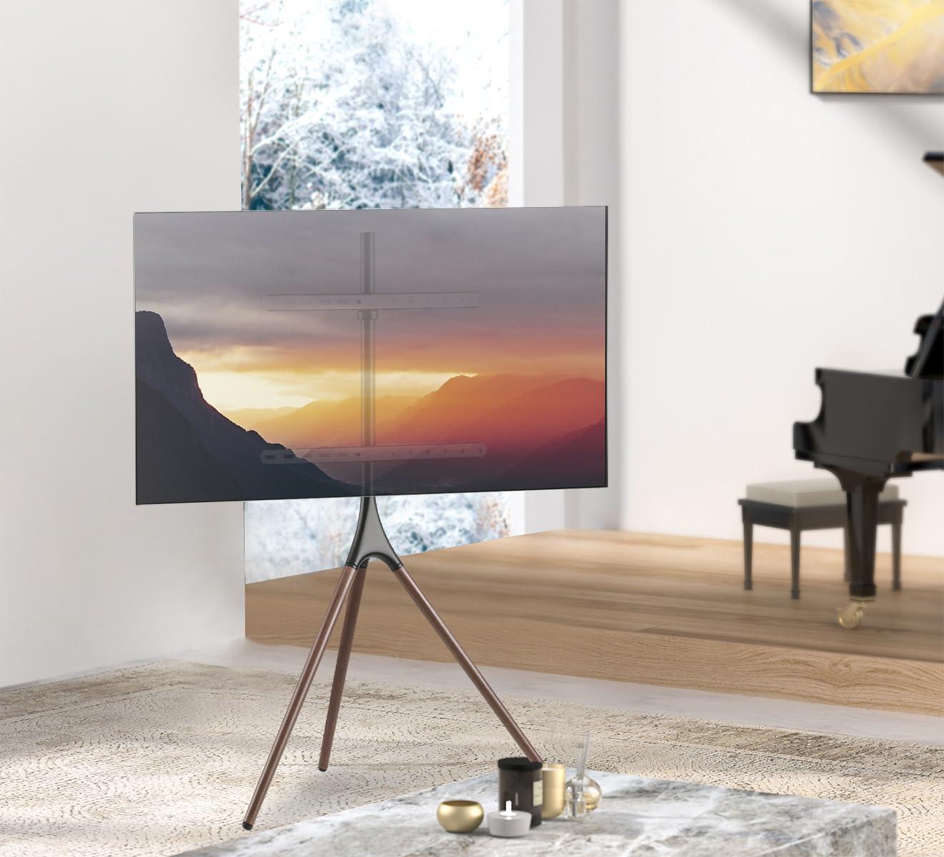 my wall HT 22 L TV-põrandastatiiv, kõrguse reguleerimisega, pööratav, 81,3 cm (32) – 190,5 cm (75) – pakend ja tarvikud