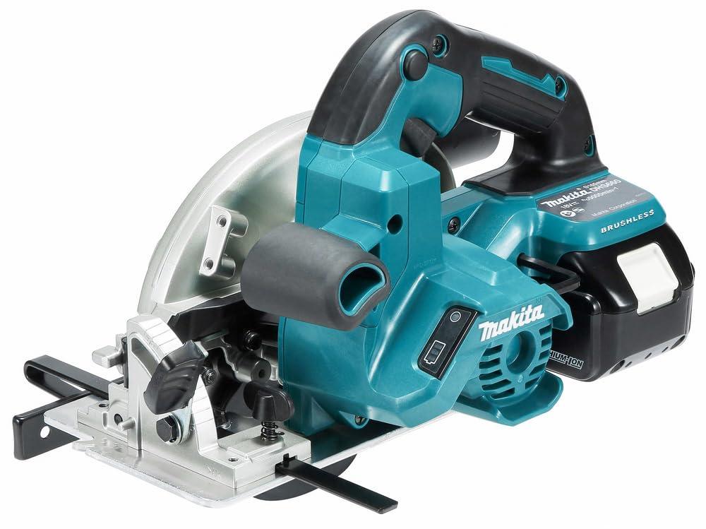 Makita DHS660RTJ akuga käsiketassaag 57 mm 18 V 5,0 Ah, 2 akut + laadija MAKPAC karbis – kasutusnäide