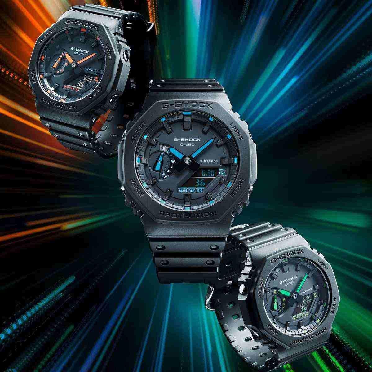 Casio G-Shock meeste käekell kunstvaigust ja süsinikust – CA.GA-2100-1A2ER – lisavaade