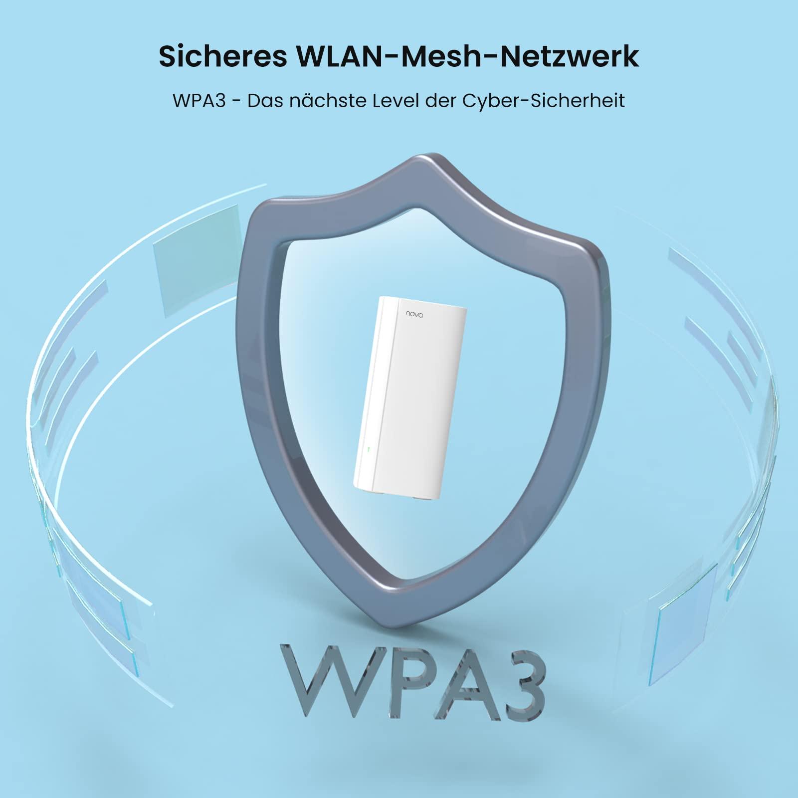 Tenda Nova MX12 Mesh WLAN WiFi 6 süsteem – AX3000 kaheribaline WiFi Mesh süsteem, soovitatav 4-6 magamistoaga kodudele, 9x gigabit porti – Asendab ruuteri ja kordisti – Ühildub Alexa-ga, 3-osaline komplekt – pilt 7