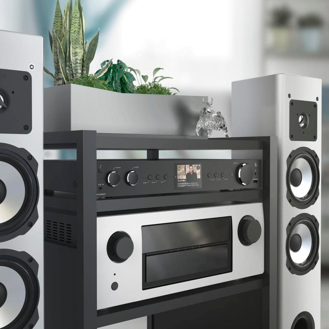 Hama DAB-tuuner HiFi digiraadio Interneti-raadio FM-tuuner Bluetooth Digiraadio FM WLAN Stereo-vastuvõtja Spotify Amazon Music Kaugjuhtimispult USB AUX Äratuskell DIT2105SBTX must – pilt 6