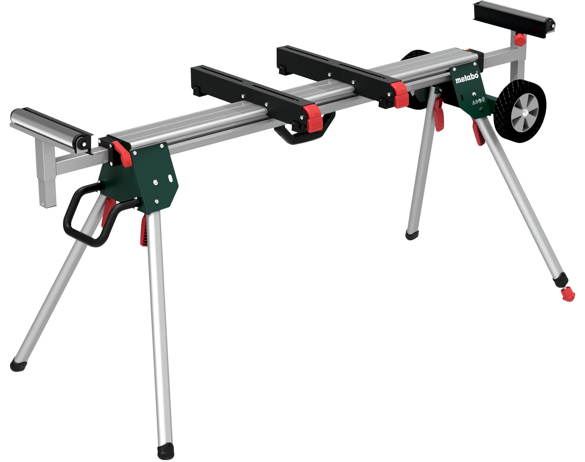 Metabo Kappsaha Alus KSU 401 – 168-400 cm, 250 kg kandevõime, masinakinnitused ja töödetaili toed, kokkuklapitav, kõrguse reguleeritav, mobiilne – Vastupidav ja mitmekülgne sae lisatarvik