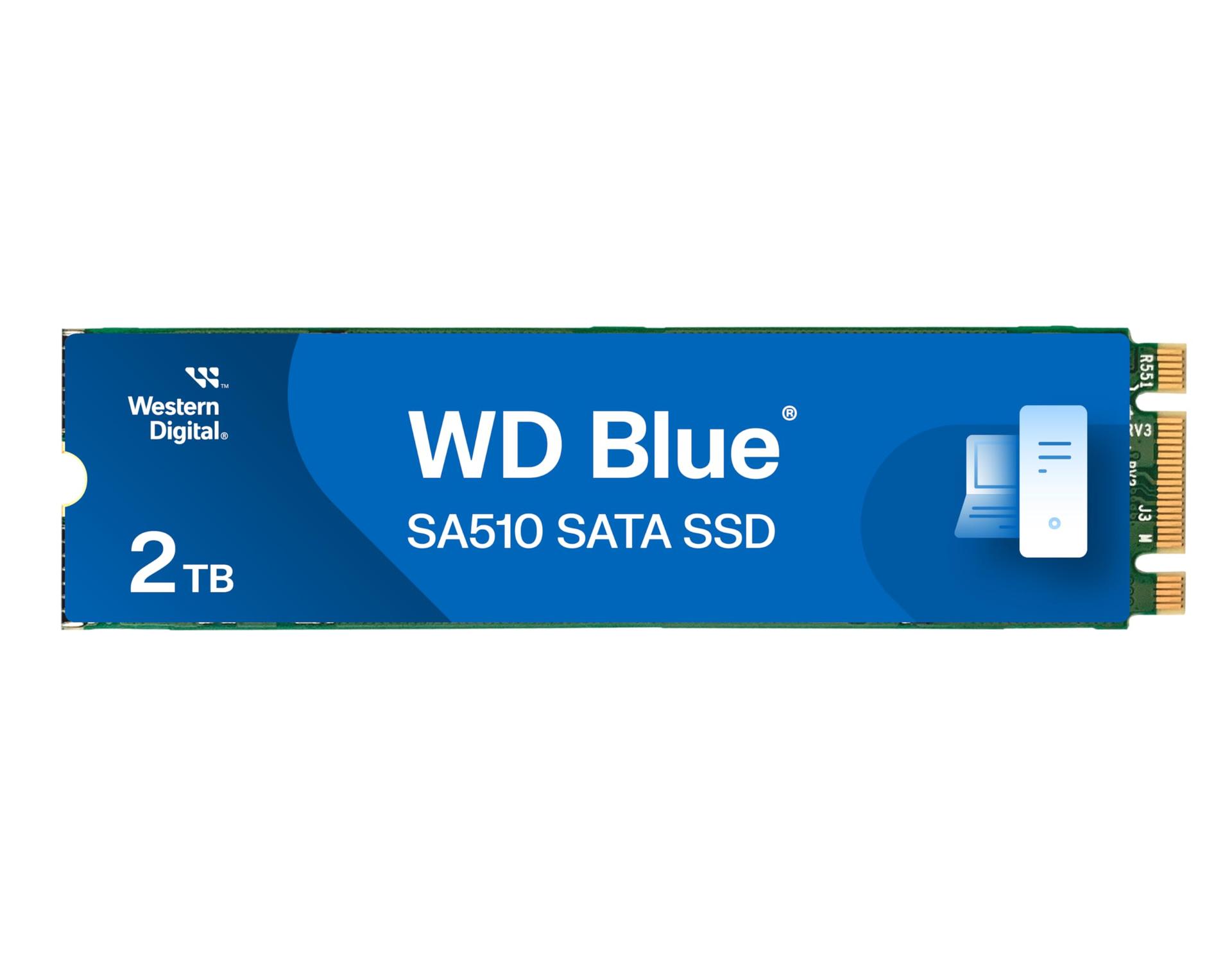 WD Blue SA510 SATA SSD 2 TB M.2 2280 (Lugemiskiirus kuni 560 MB/s