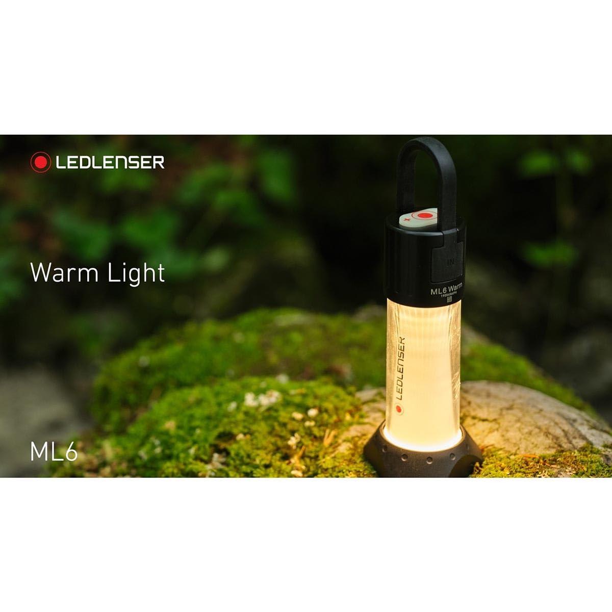 Ledlenser ML6 Soe Valgus LED Latern, 750 Luumenit, kuni 200h Aku Kestvus, Laetav, Pimestamisvaba Valgus, Powerbank, Punase Tule Funktsioon, Magnet, Välistingimustes, Matkamine, Must – lisavaade