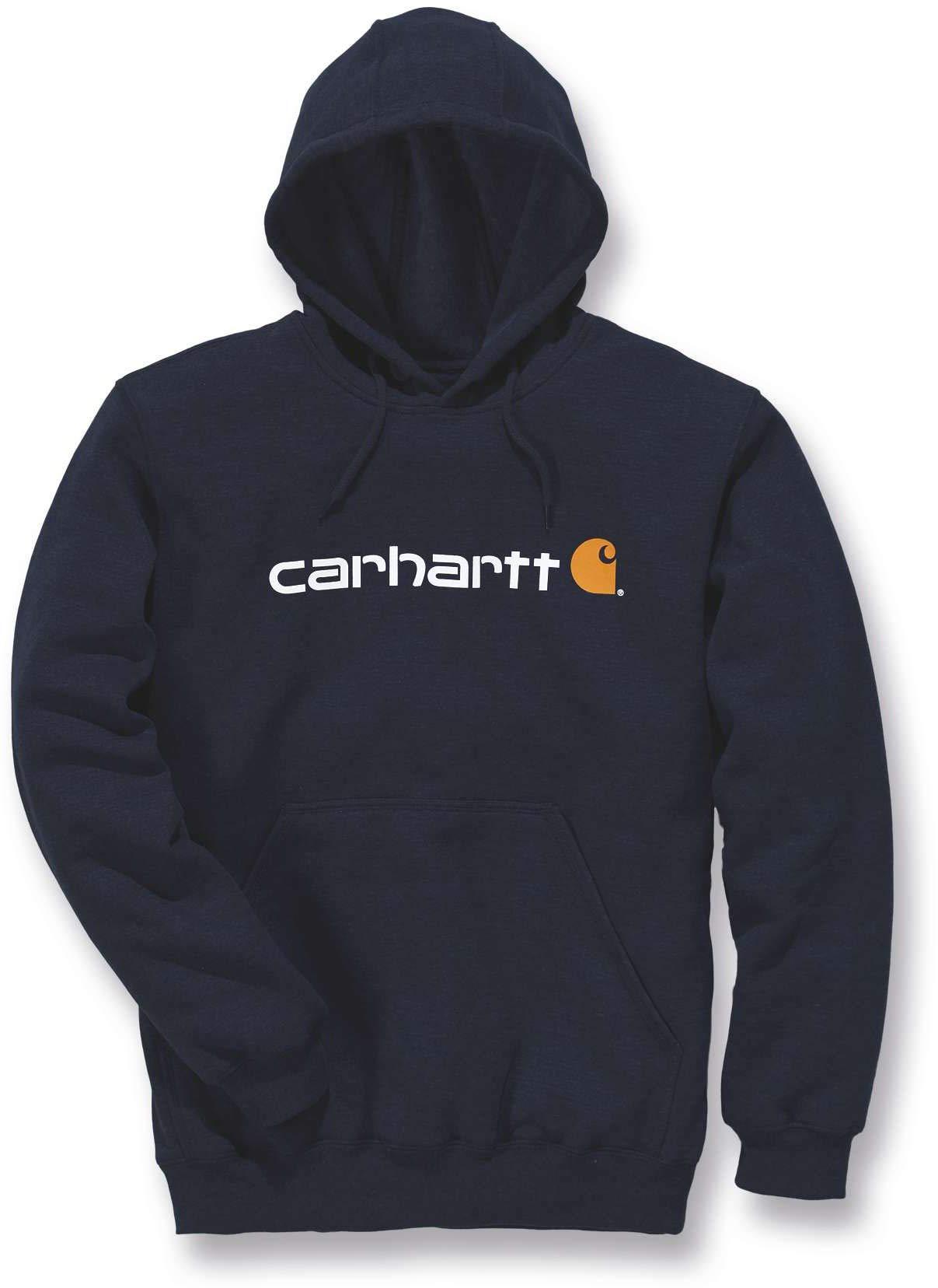 Carhartt meeste avar, keskmise kaaluga dressipluus logograafikaga, tumesinine, M