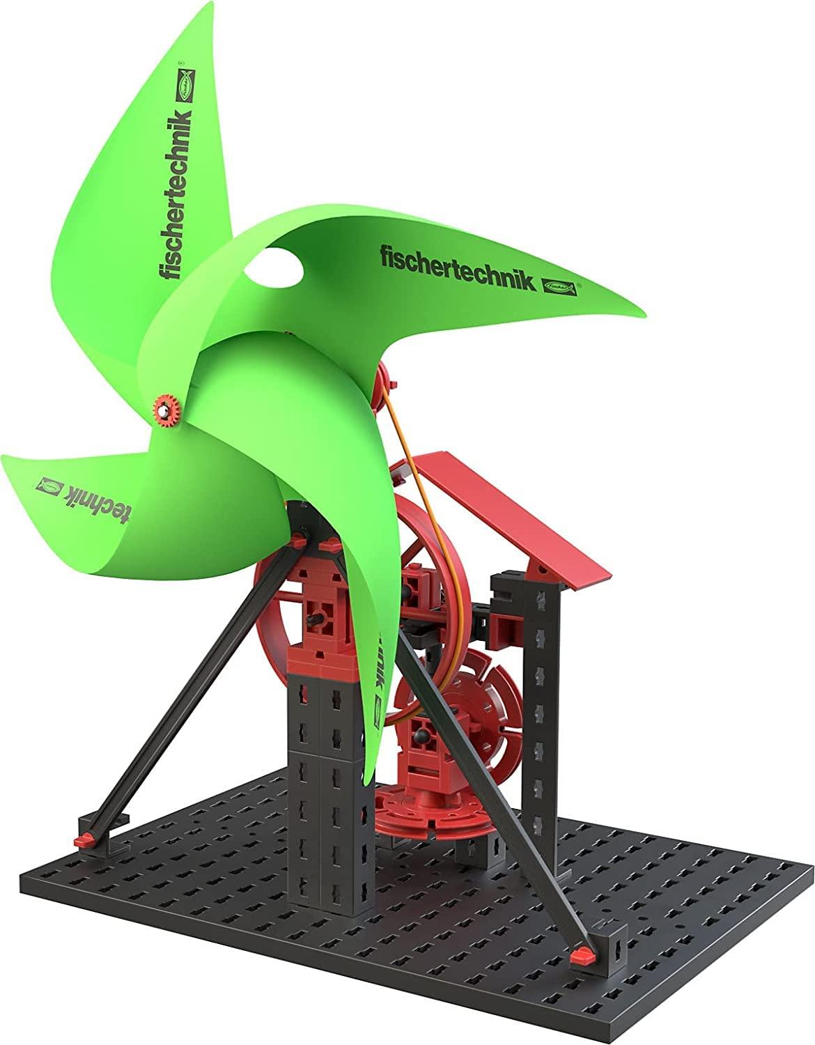 fischertechnik 559879 PROFI Green Energy – Konstruktor lastele alates 9. eluaastast, katsekomplekt päikese-, tuule- ja veeenergia jaoks, sisaldab päikesepaneele ja päikesemootorit – lisavaade