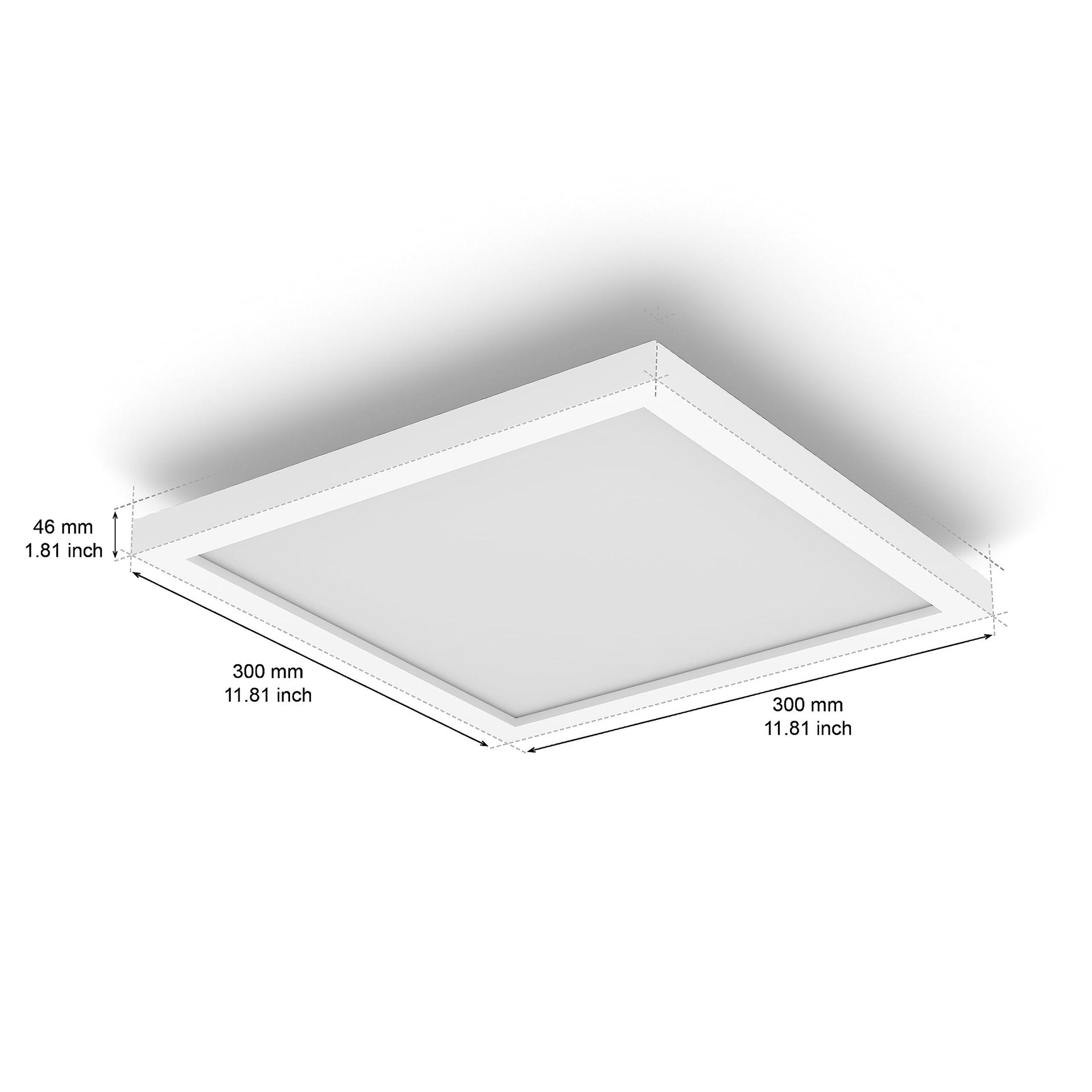 Philips Hue White & Color Ambiance Surimu paneel, 30×30 cm, hämardatav, kuni 16 miljonit värvi, juhitav rakenduse kaudu, ühilduv Amazon Alexa (Echo, Echo Dot) süsteemiga – pilt 7