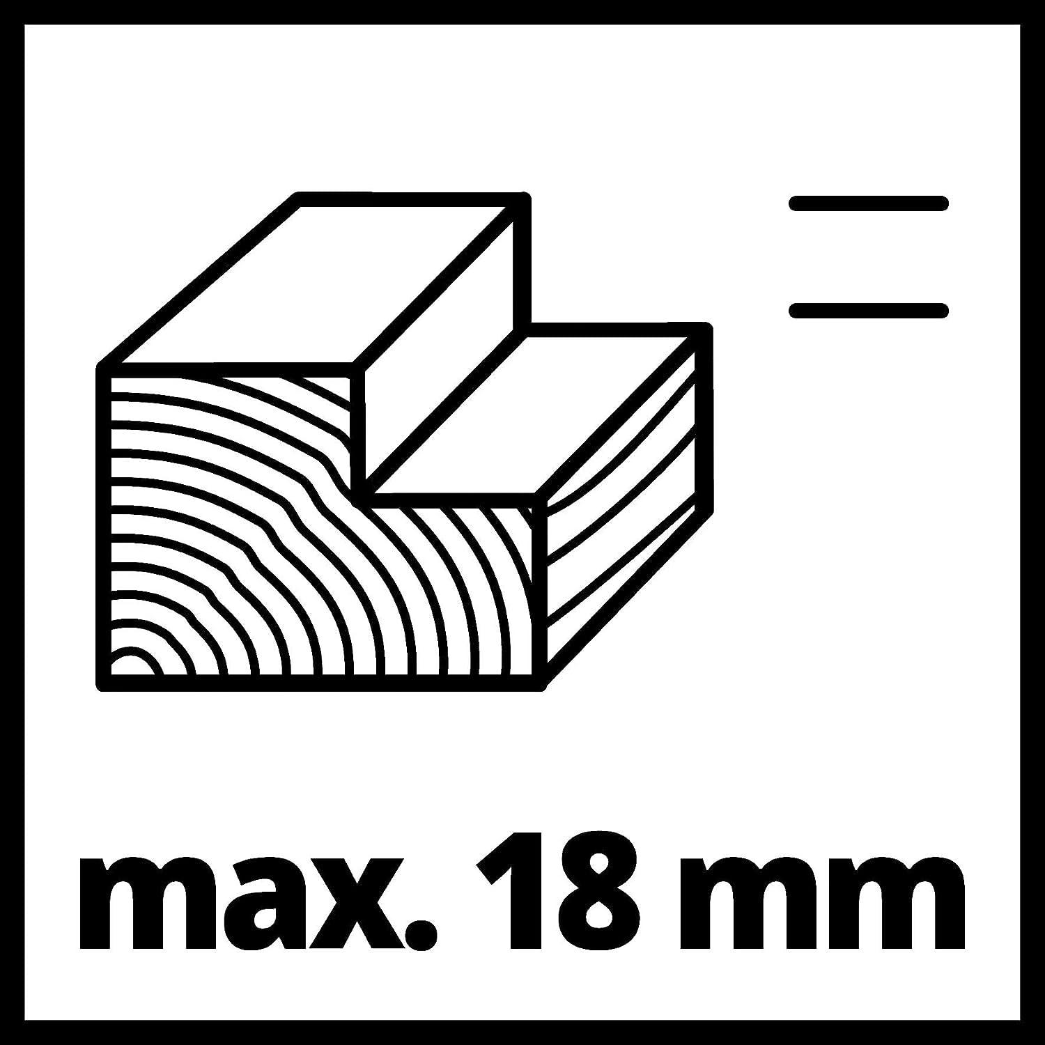 Einhell elektrihöövel TE-PL 900 (900 W, kuni 3 mm hööveldussügavus, suur teravõll, 3 V-soonega tald, Softgrip-käepide, kaasa arvatud rööpjuht, sügavuspiirik, TCT-höövlitera) – pilt 9