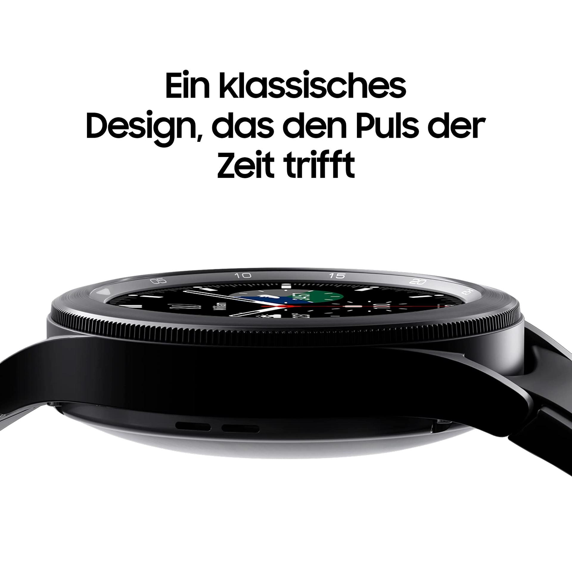 Samsung Galaxy Watch4 Classic, ümmargune LTE nutikell, Wear OS, pöörlev raam, spordikell, aktiivsusmonitor, 46 mm, must, 36-kuulise tootjagarantiiga [Amazon eksklusiiv] – lisavaade