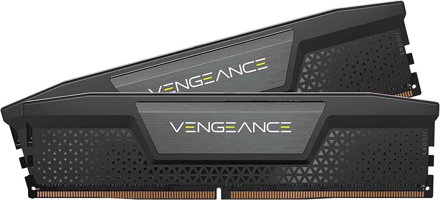 Corsair VENGEANCE DDR5 RAM 32GB (2x16GB) 5200MHz CL40 Intel XMP iCUE Ühilduv Arvutimälu – Must (CMK32GX5M2B5200C40)