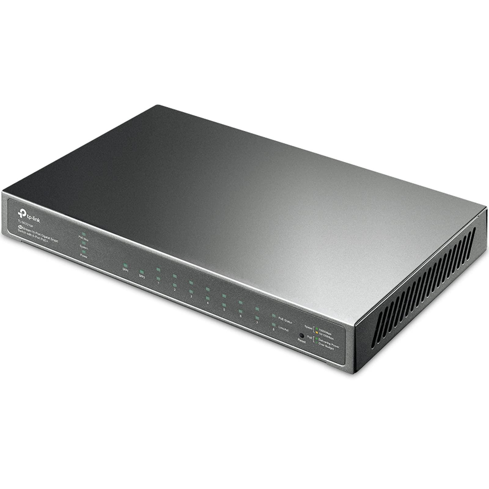 TP-Link TL-SG2210P 10-pordiline nutikas switch 8 PoE+ pordiga (61 W