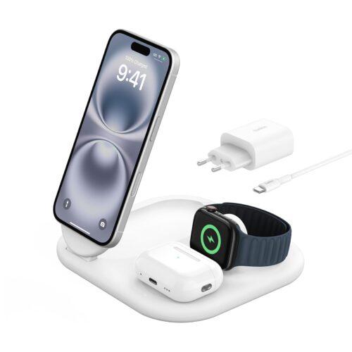 Belkin BoostCharge juhtmevaba 3-ühes laadimisjaam Qi2