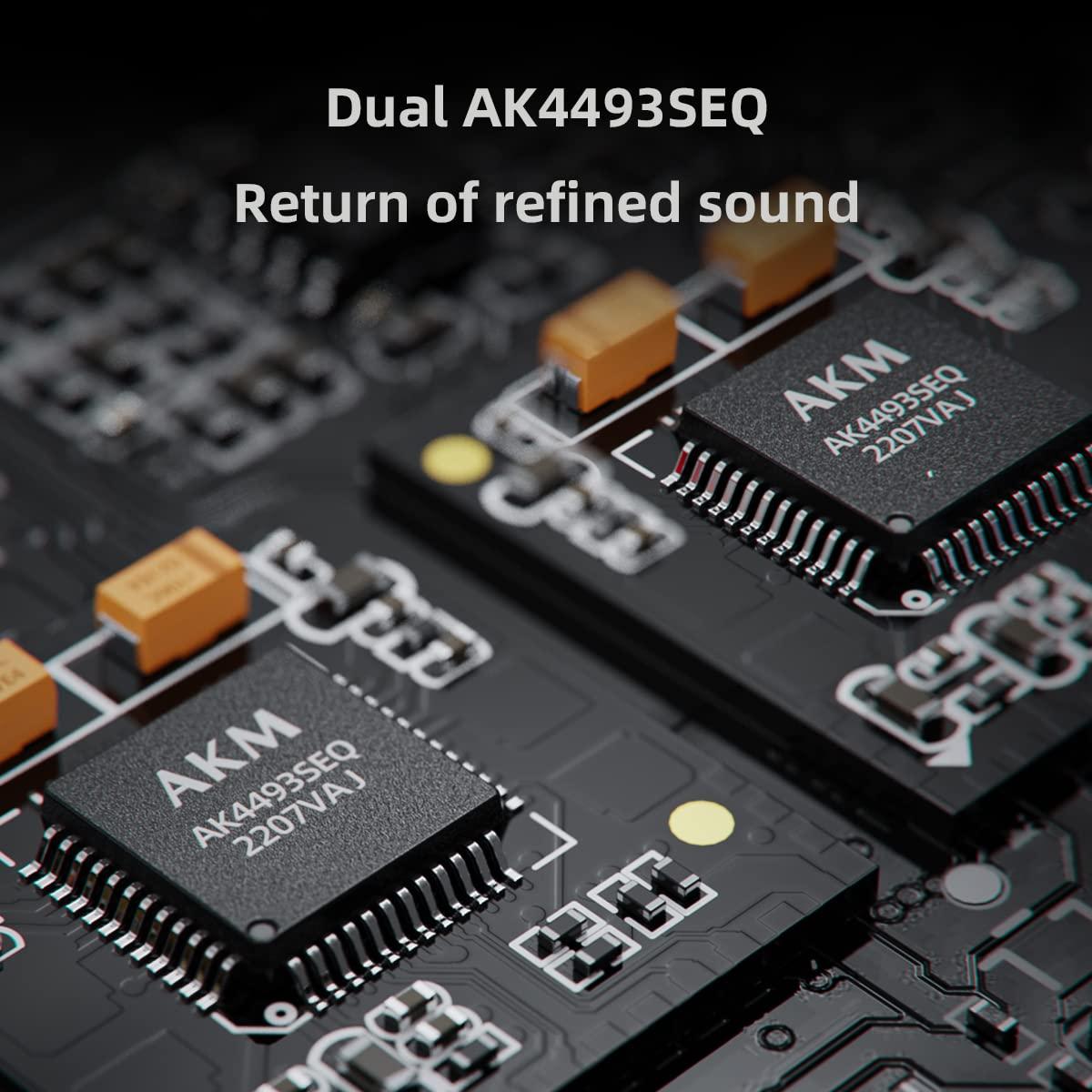 FiiO K7 Täisbalanseeritud HiFi DAC Kõrvaklappide Võimendi AK4493S*2, XMOS XU208 PCM384kHz DSD256, USB/Optiline/Koaksiaal/RCA Sisendid, 6,35 mm/4,4 mm Väljund – pilt 8