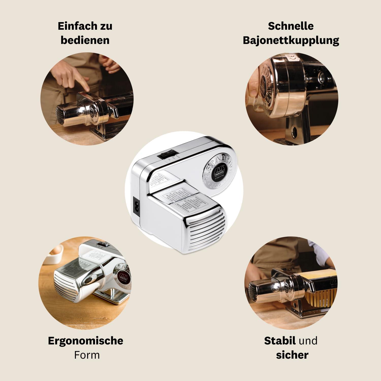 Marcato Pastadrive-mootor, hõbedane/must, PD-220V – pilt 7