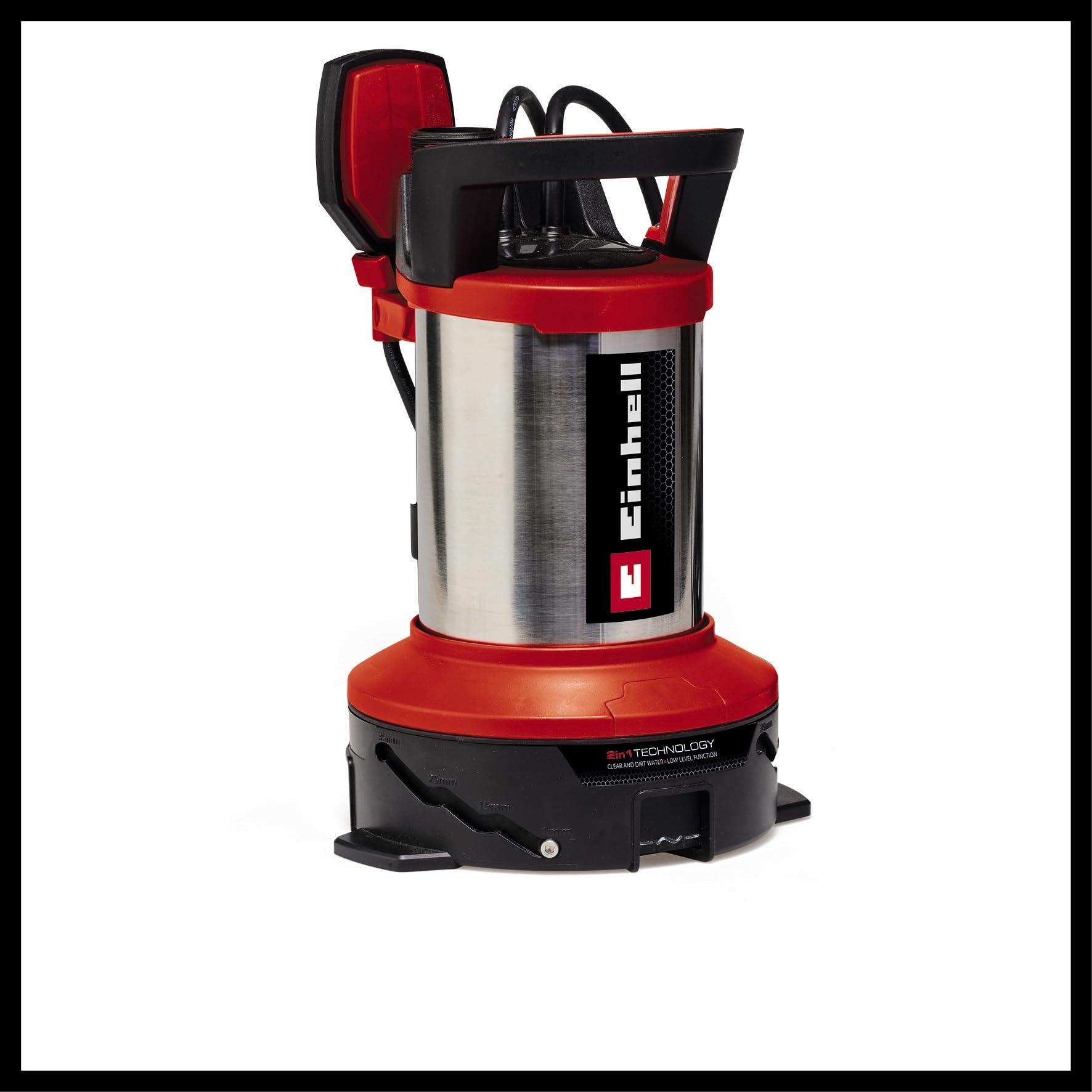 Einhell muda- ja puhta vee pump GE-DP 7535 N LL ECO 2-in-1 (750 W, kuni Ø 35 mm osakesed, maks. 18 500 L/h, Quick-Connector & universaaladapteriga) – pilt 8