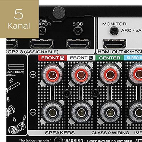 Marantz NR1510 5.2-kanaliline AV-vastuvõtja, HiFi võimendi, 50W, 4K, Dolby Audio, HEOS, 6 HDMI-sisendit, Bluetooth, WiFi – Must – pilt 8