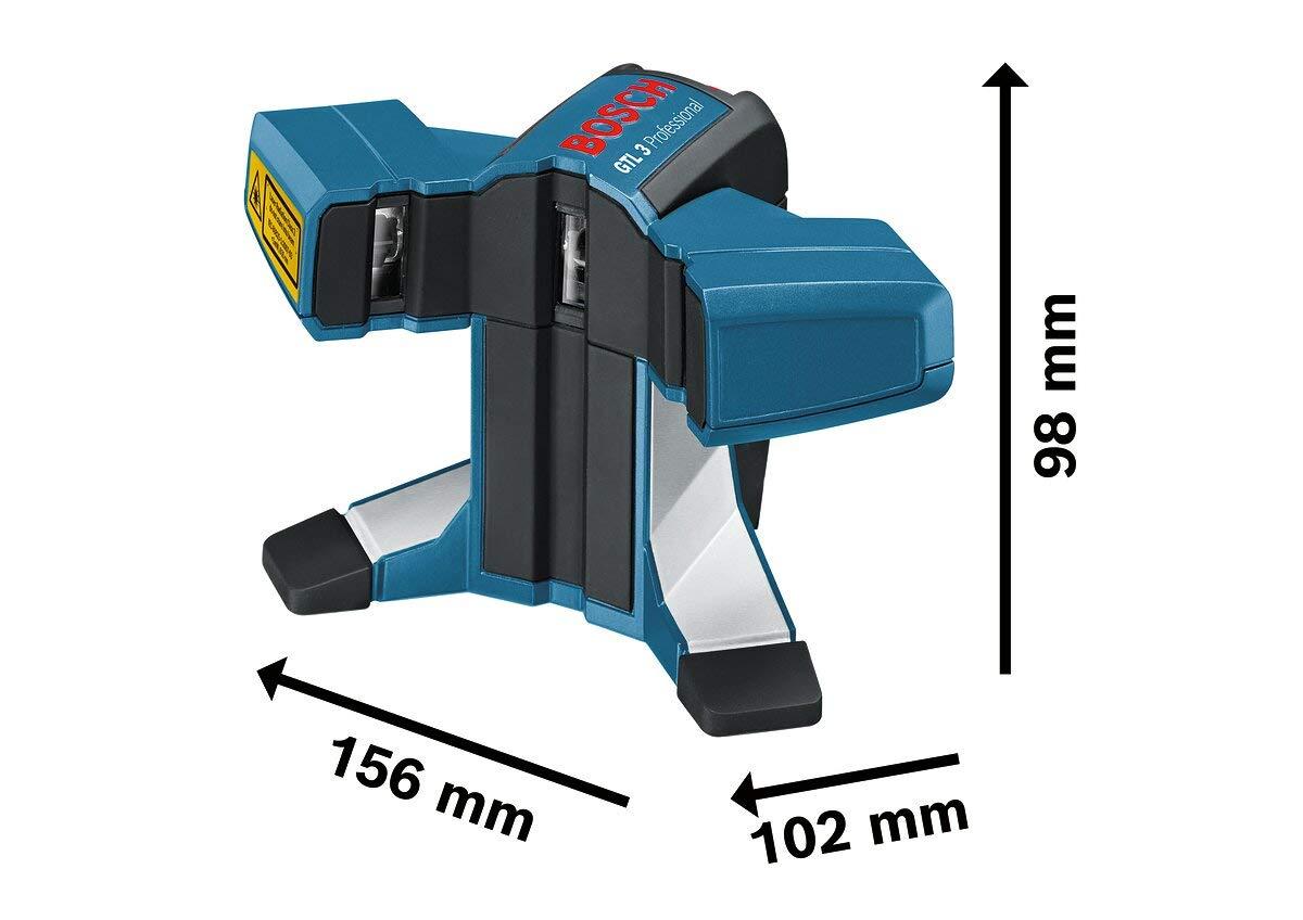 Bosch Professional GTL 3, 20 m tööulatus, IP54 tolmu- ja pritsmekindel, joondusplaat, kaitsekott, laser-sihtplaat – pilt 6