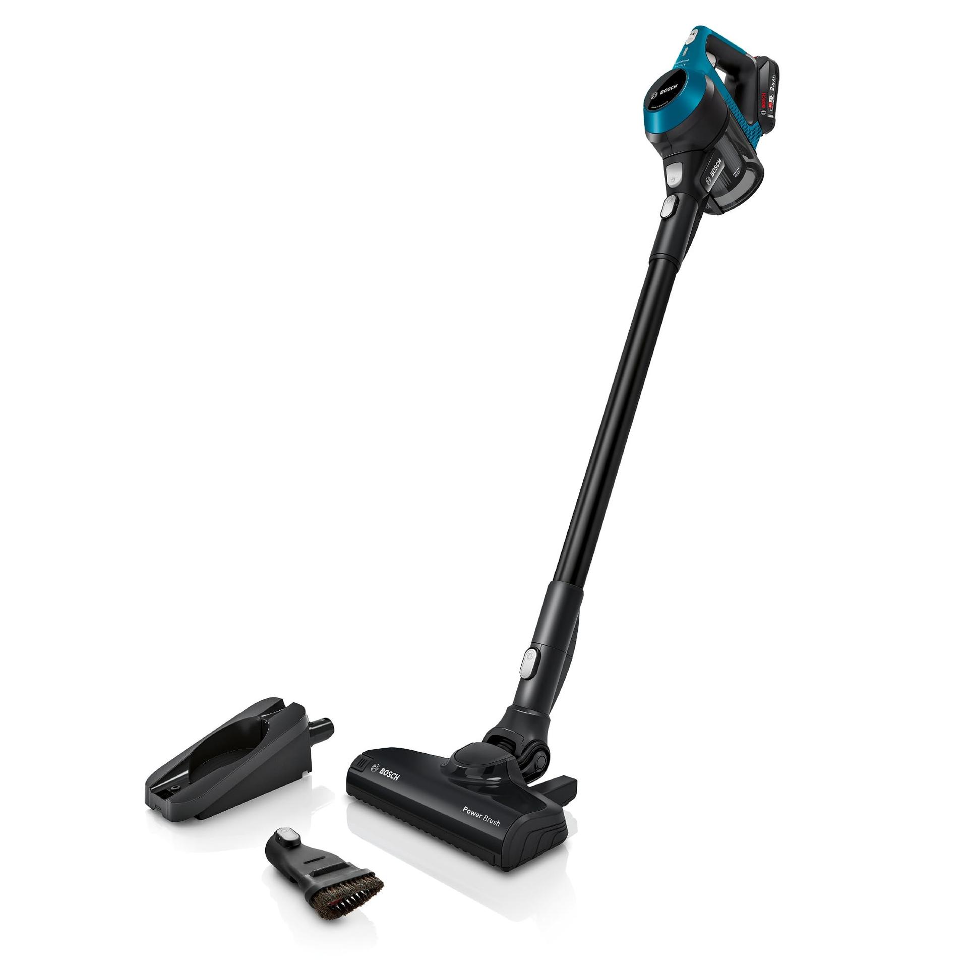 Bosch juhtmevaba tolmuimeja Unlimited Serie 6 BKS6111P, käsitolmuimeja, tolmukotita, kerge, hügieenifilter, kõrge imemisvõimsus, pikk tööaeg, piluotsik, kõikidele põrandatüüpidele, sinine