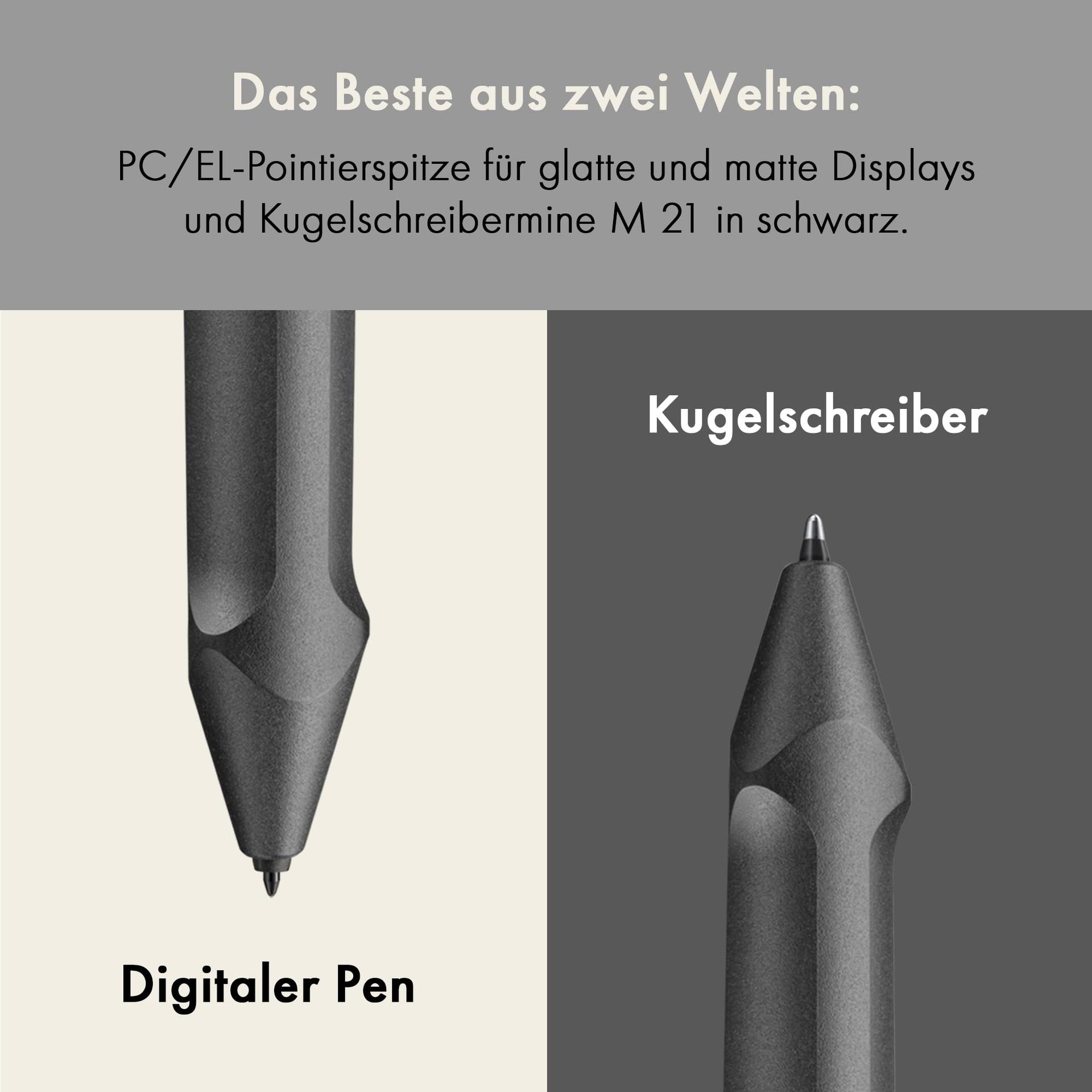 LAMY Safari Twin Pen EMR All Black (PC/EL Ots) – 2-ühes puutepliiats ja pastapliiats – ergonoomiline haare – kirjutamine ja joonistamine digitaalsel ja paberil – pilt 7