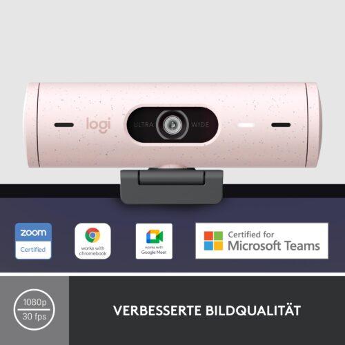 Logitech Brio 500 Full-HD veebikaamera automaatse valguskorrektsiooni