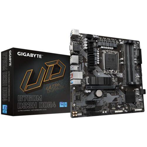 Gigabyte B760M DS3H DDR4 emaplaat Intel B760 LGA 1700 Micro ATX