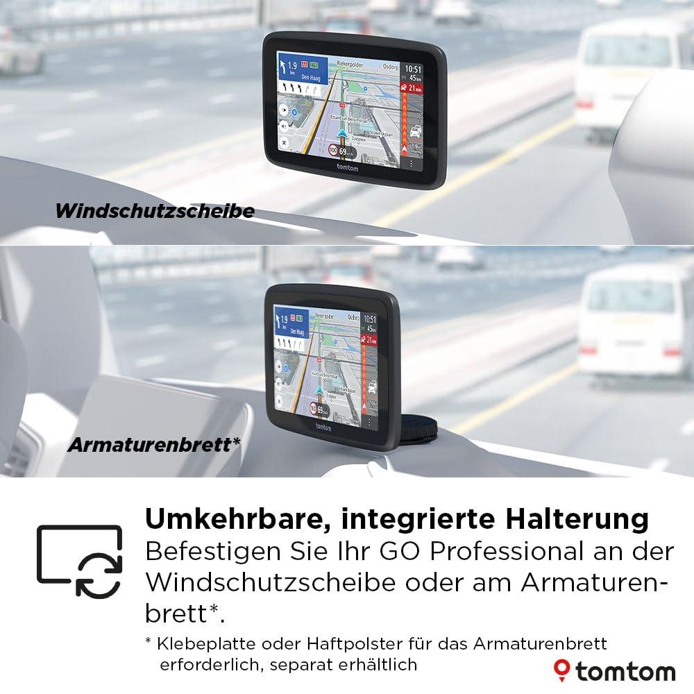 TomTom LKW-Navi GO Professional 2. põlvkond (6″ suur puutetundlik ekraan, Euroopa kaardid ja reaalajas liiklusinfo, spetsiaalselt veoautodele, kaubikutele, bussidele ja suurtele sõidukitele) – pilt 6