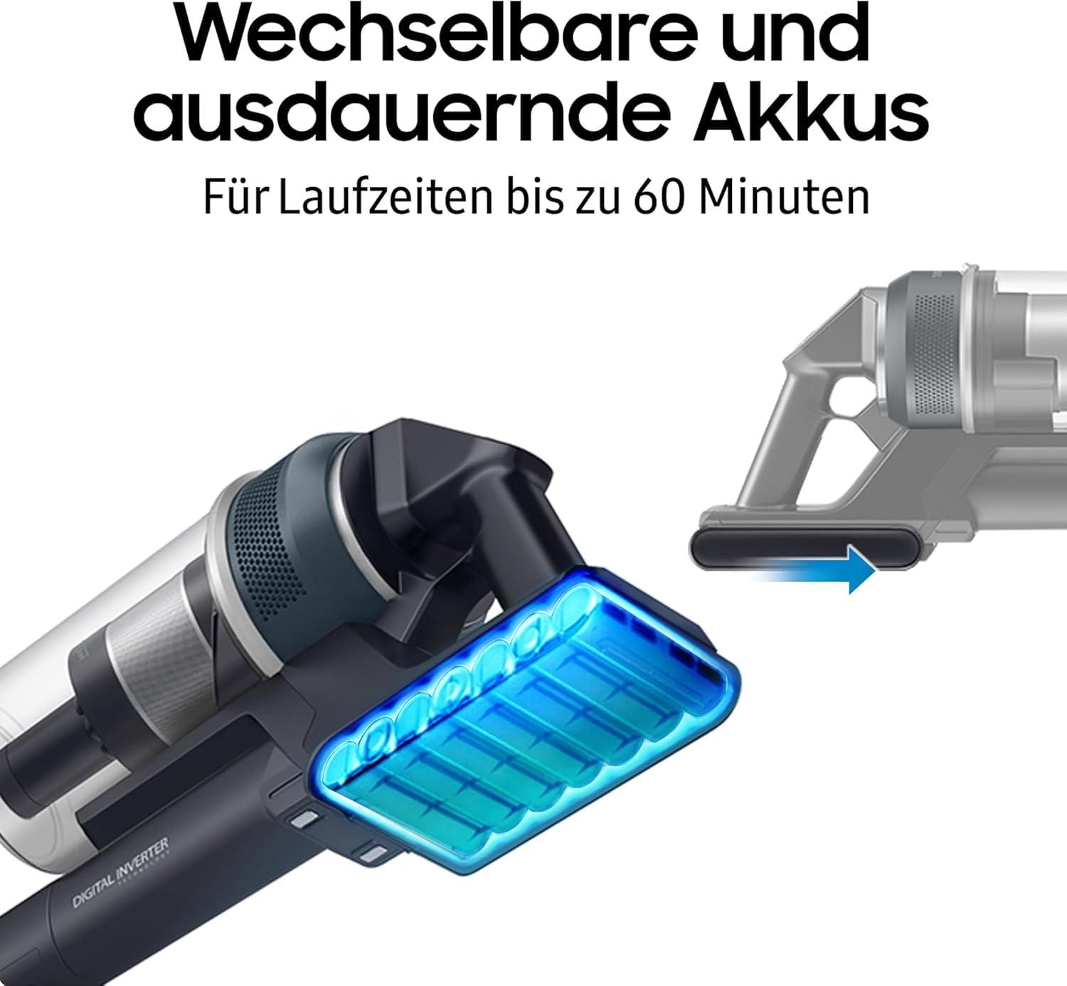 Samsung Jet 85 Wet&Clean juhtmeta tolmuimeja, 210 W, kaasas pihustiga pöörlev mopipea ja lisatarvikud, sinine, VS20C85G7TB/WD – pilt 7