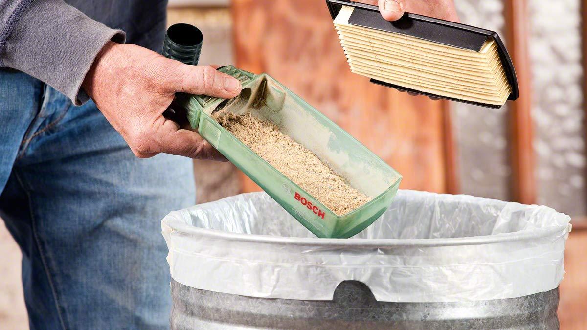 Bosch lintlihvija PBS 75 AE komplekt (750 W, lindi kiirus 200–350 m/min, lihvpind 165×76 mm, kohvriga) – kasutusnäide