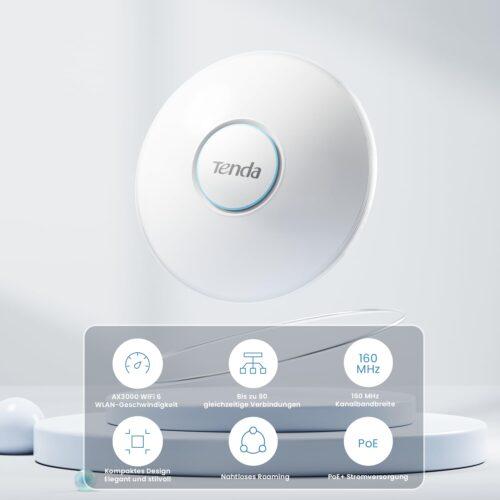 Tenda i27 AX3000 WiFi 6 Access Point PoE (802.11ax kaheribaline