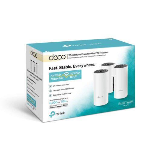 TP-Link Deco P9 Powerline WLAN Mesh Komplekt (Dualband 1200Mbit/s + HomePlug 1000Mbit/s