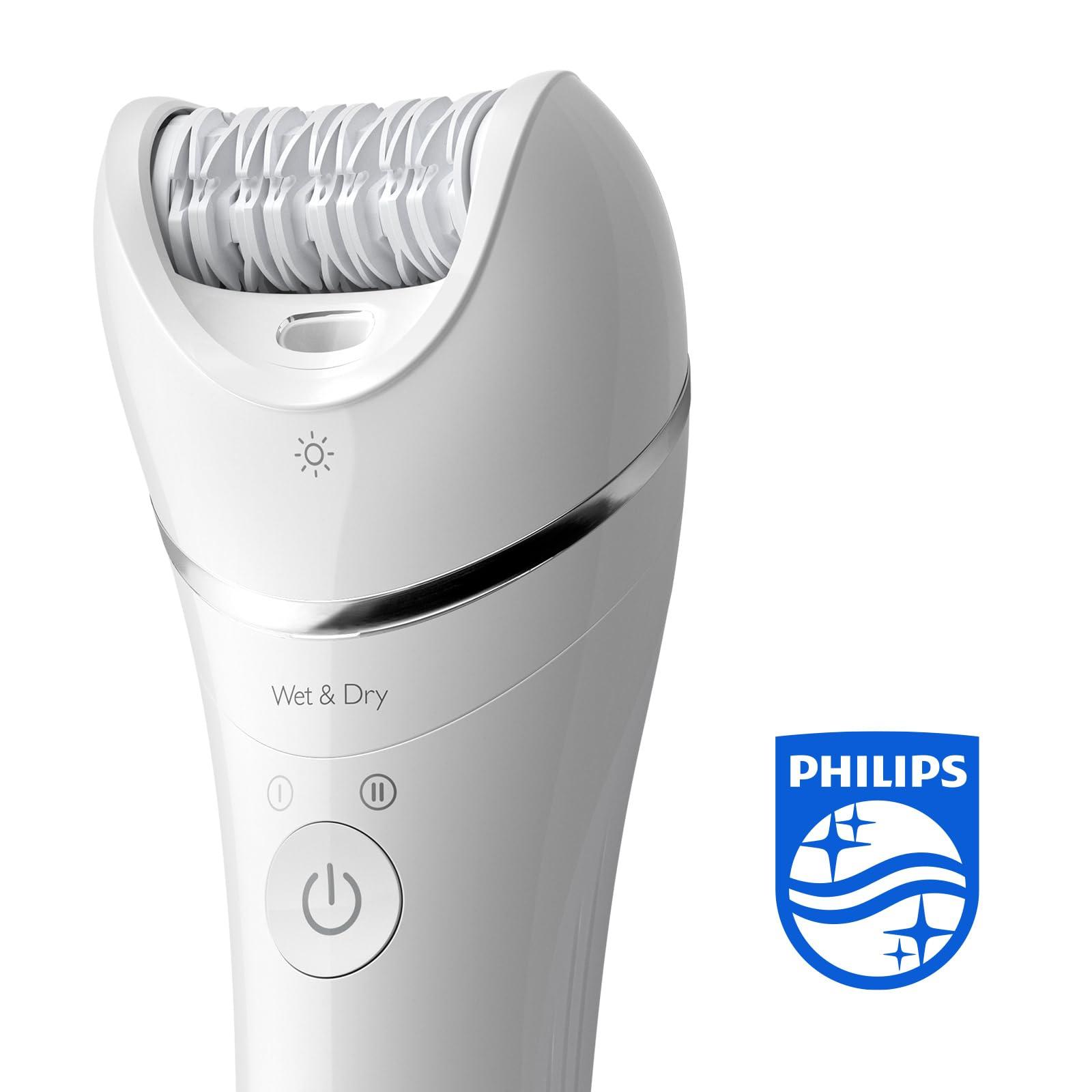 Philips Epilaator Series 8000, juhtmevaba märg- ja kuivkasutusega epilaator jalgadele ja kehale, karvaeemaldusseade, 6 lisatarvikuga, mudel BRE715/00 – pilt 7
