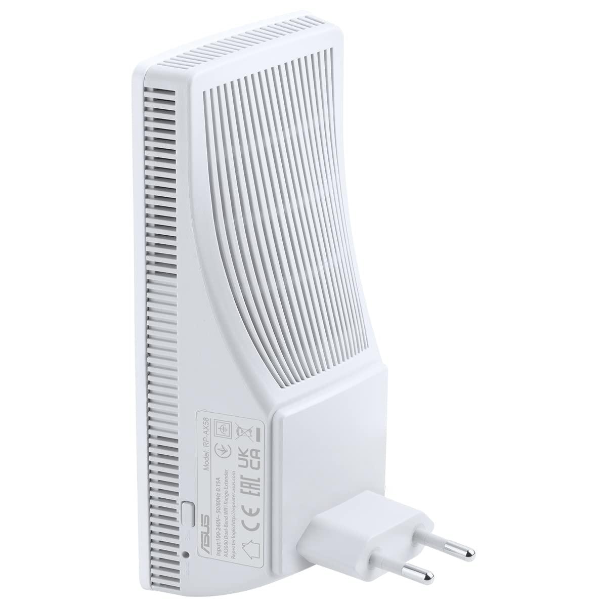 ASUS RP-AX58 AX3000 kaheribaline WiFi 6 leviala laiendaja/AiMesh laiendaja (160 MHz ribalaius 5 GHz kanalitel, rakendusepõhine seadistamine, lai ühilduvus) – pilt 6