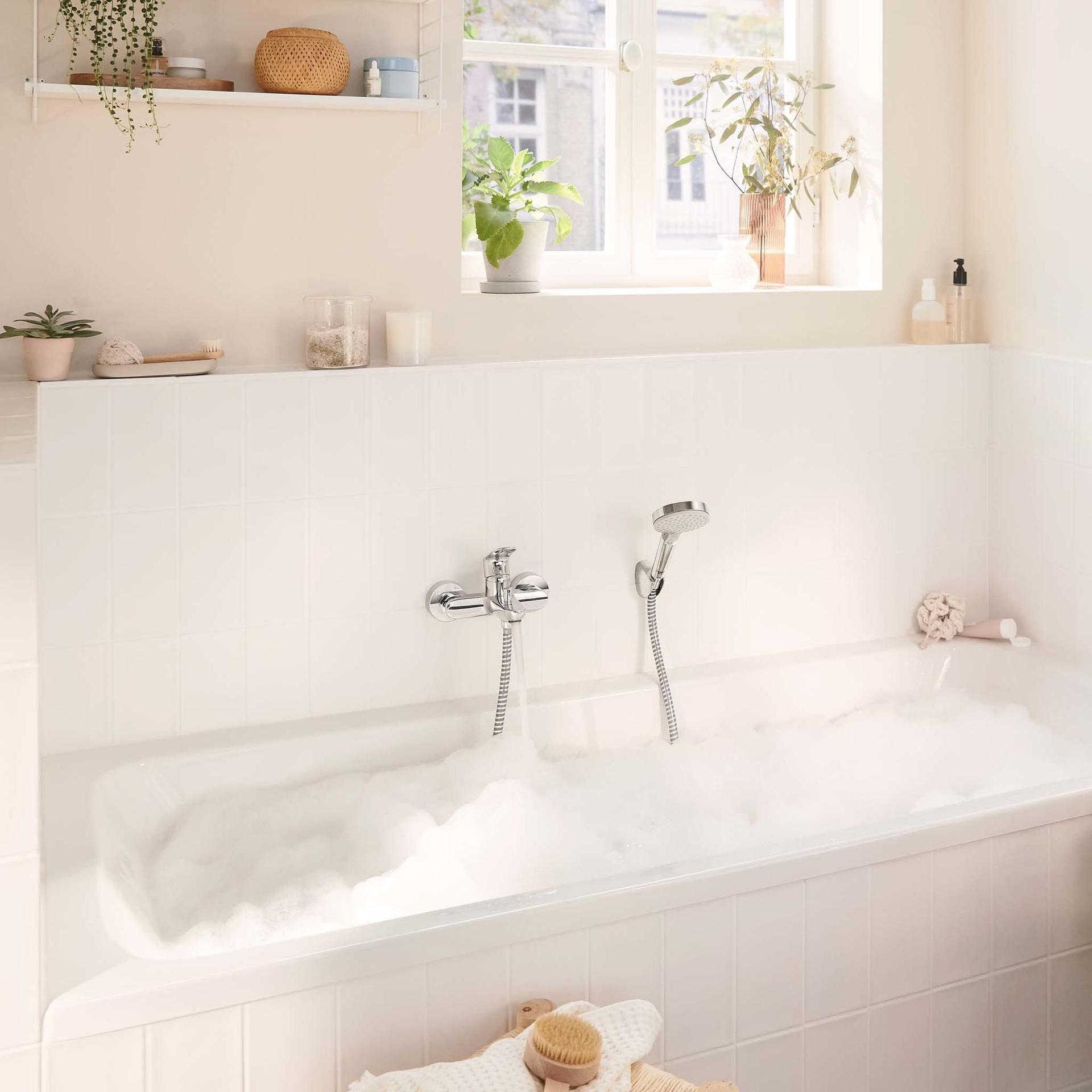 hansgrohe vannisegisti Rebris S, pealispidine vannitoa segisti 2 funktsiooniga, kroom – lisavaade